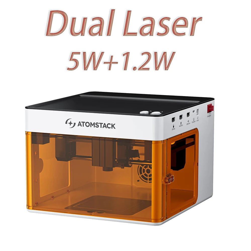 Kompaktowy grawer laserowy Atomstack P1 – zamknięty laser 5W do precyzyjnej personalizacji