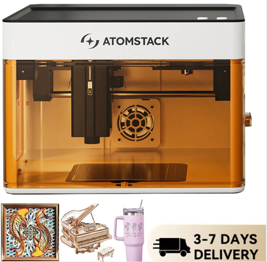 Kompaktowy grawer laserowy Atomstack P1 – zamknięty laser 5W do precyzyjnej personalizacji
